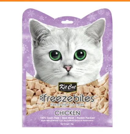 KitCat FreezeBites — Chicken Snack para Gato