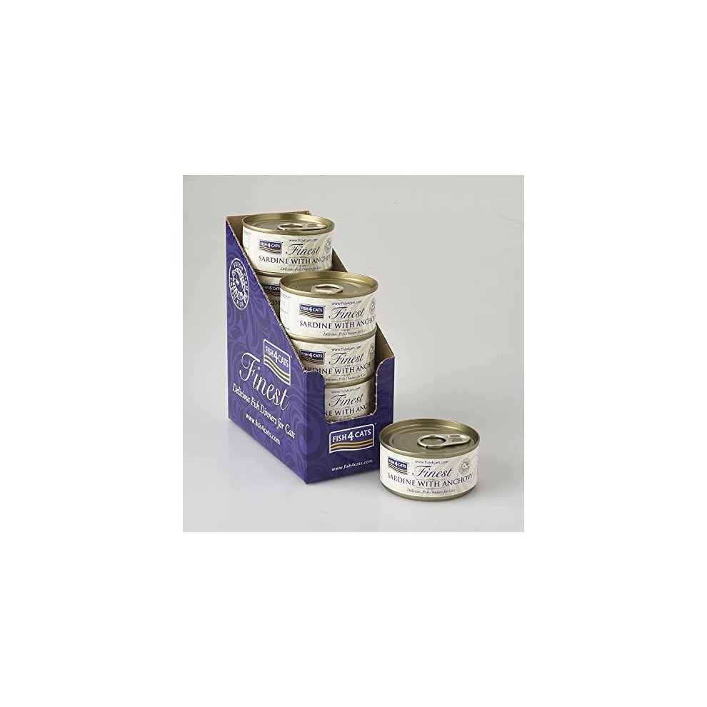 Fish4Cats Finest Sardine With Anchovy Alimento Húmido para Gato 70 g