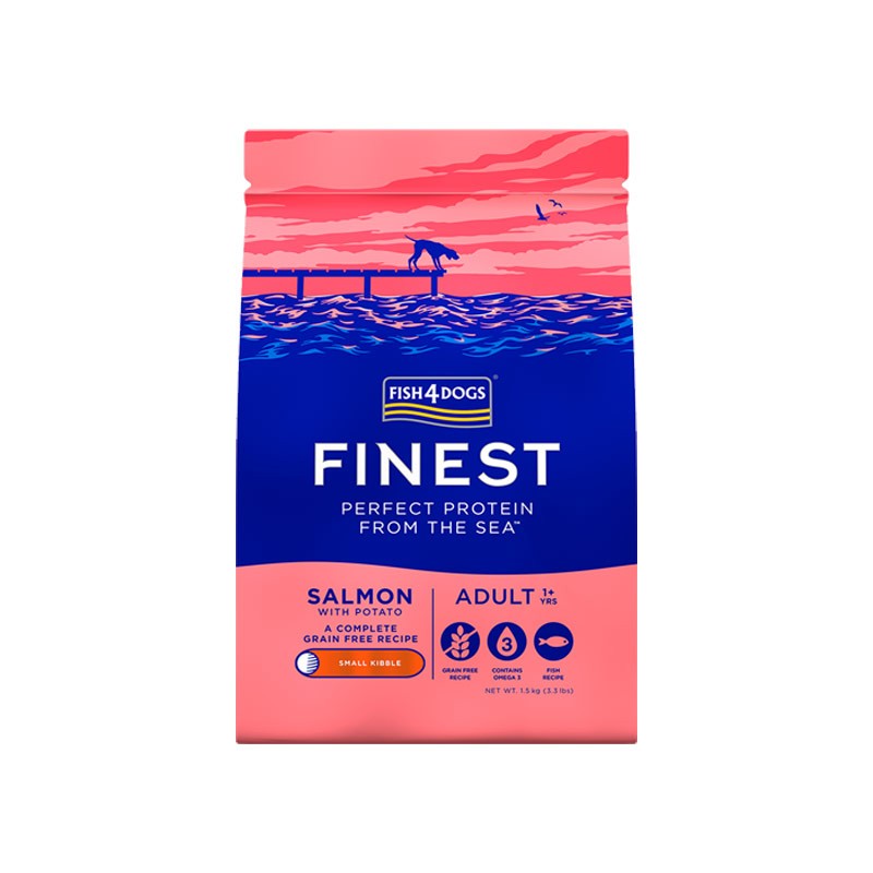 Fish4Dogs Senior Salmon & Sweet Potato (Sb) Ração Seca para Cão 1,5 kg