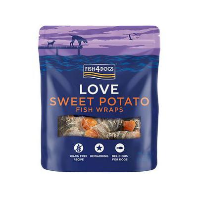 Fish4Dogs Love Sweet Potato Fish Wraps Snack para Cão 100 g