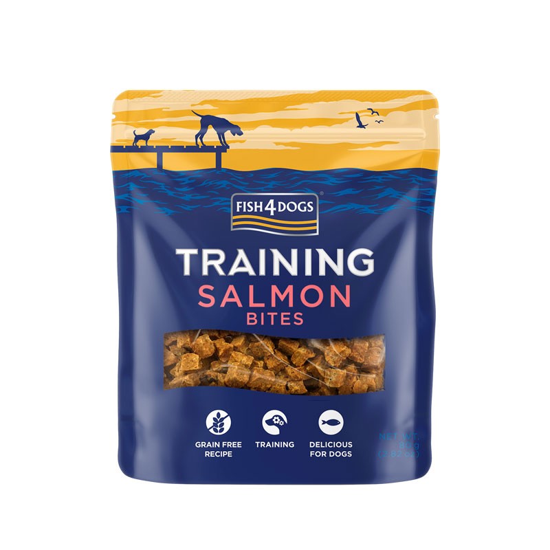 Fish4Dogs Training Adult Salmon Bites Snack para Cão 80 g