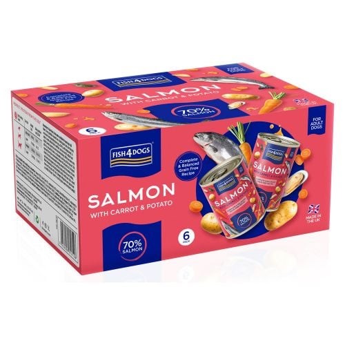 Fish4Dogs Finest Salmon with Carrot & Potato Alimento Húmido para Cão 395 g