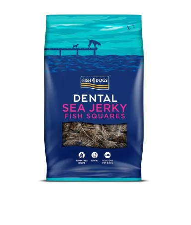 [JSQ154RC] F4D Dental Sea Jerky Fish Squares 575g