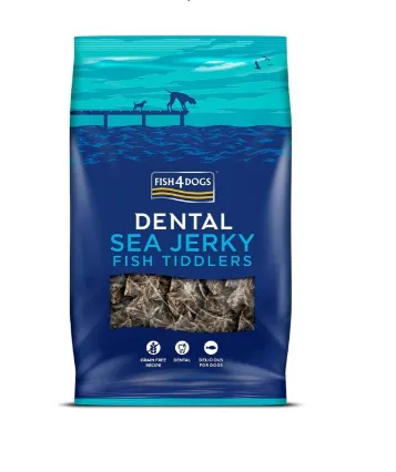 Fish4Dogs Dental Sea Jerky Fish Tiddlers Snack para Cão 575 g