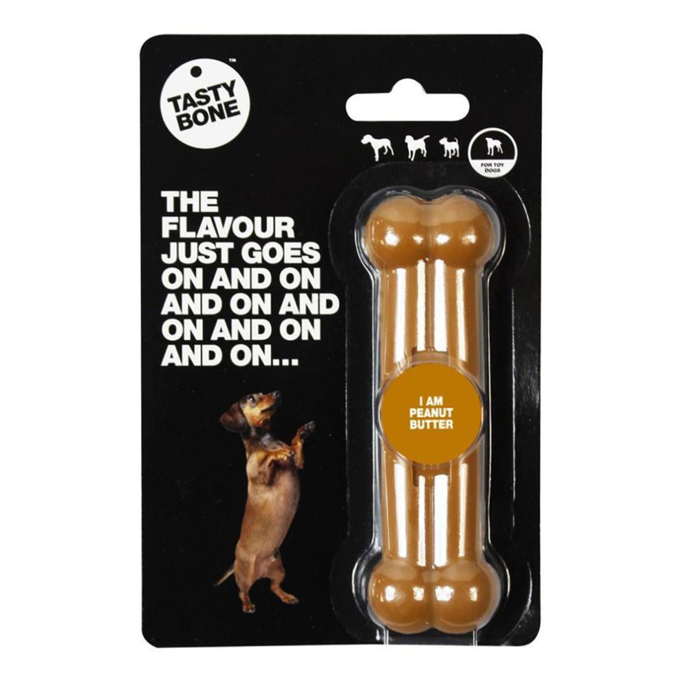 [TOY-TB-001-07] TastyBone Nylon Peanut Butter Mordedor para Cão Toy/Puppy