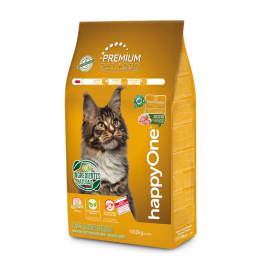 [HOP004-02] happyOne PREMIUM Gato Esteriliz Carne Fresca 10kg