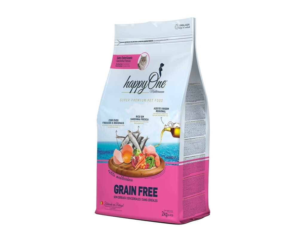 [MEDIT009-04] happyOne MEDITERRANEUM Cat Sterilized Sardine 2 kg