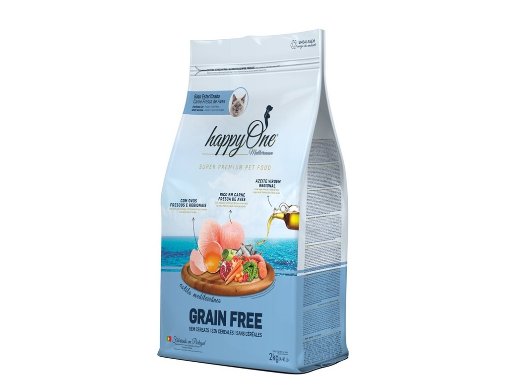 [MEDIT004-09] happyOne MEDITERRANEUM Cat Sterilized 2 kg