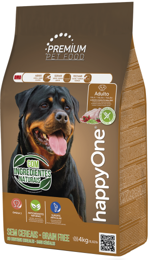 HappyOne Premium Cão Adulto Grain Free Ração Seca 4 kg