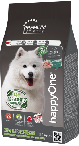 HappyOne Premium Cão Adulto Carne Fresca Ração Seca 4 kg