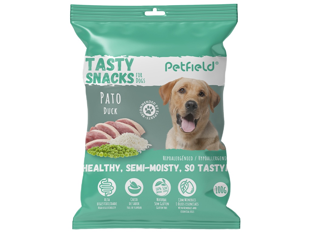 Petfield Tasty Snacks Duck para Cão 100 g