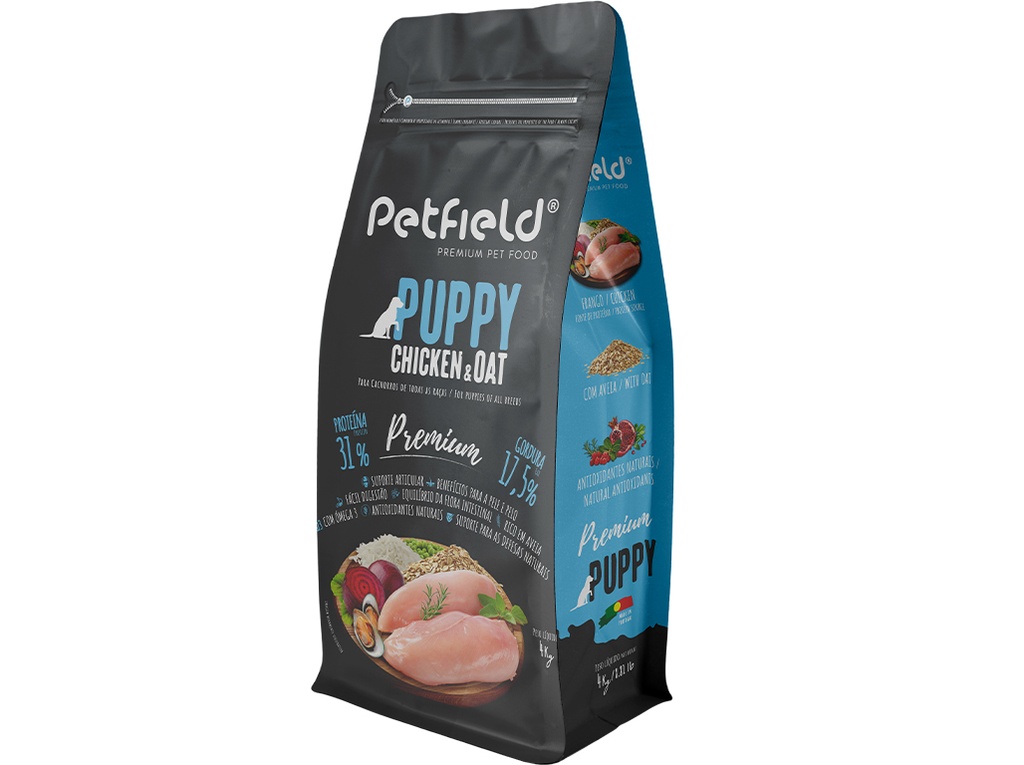Petfield Premium Puppy Ração Seca para Cão 4 kg