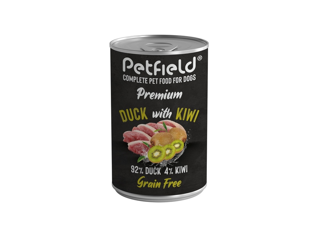 [PETFLD-WD1006] Petfield Wetfood Dog Duck & Kiwi 400g