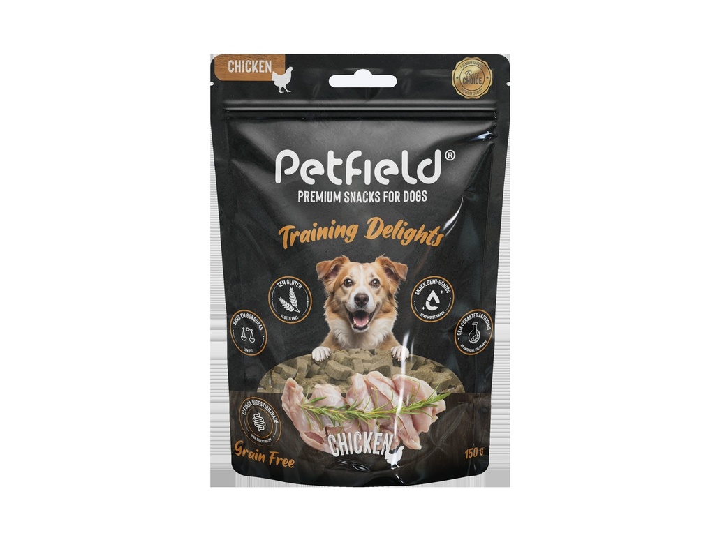 Petfield Training Delights Chicken Snack para Cão 150 g