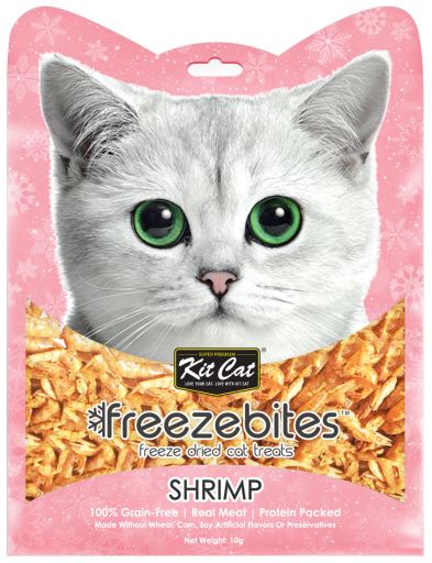 KitCat FreezeBites — Shrimp Snack para Gato