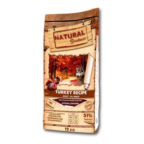 Natural Greatness Turkey Ração Seca para Cão 2 kg