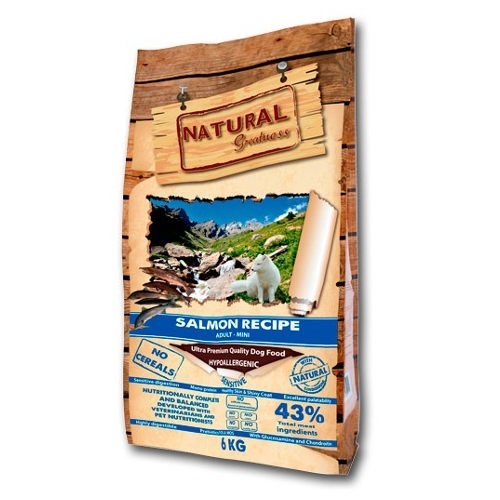Natural Greatness Salmon Sensitive Mini Ração Seca para Cão 2 kg