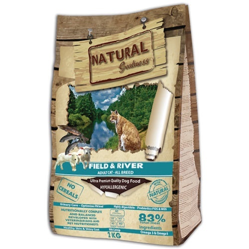 Natural Greatness Field & River Cat & Kitten Ração Seca para Gato 2 kg