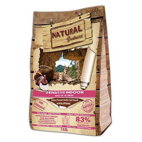 Natural Greatness Sensitive Indoor Cat&Kitten Ração Seca para Gato 2 kg