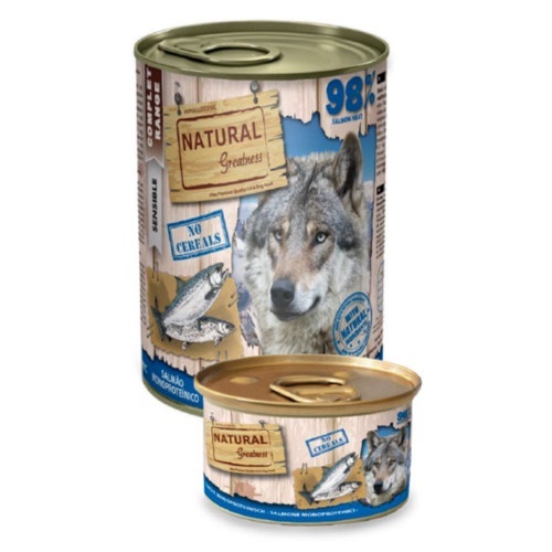 Natural Greatness Wet Complet Sensible Salmon Monoprotein Alimento Húmido para Cão 400 g