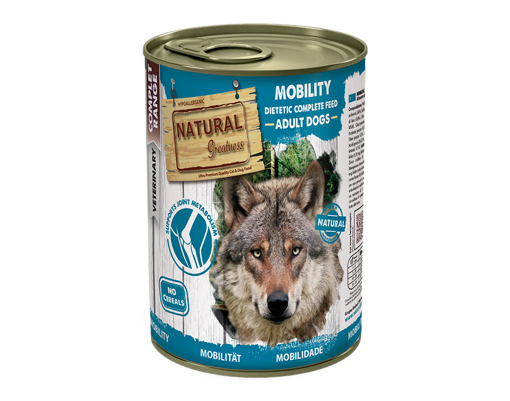 Natural Greatness Mobility Diet Dog Alimento Dietético Húmido para Cão 400 g