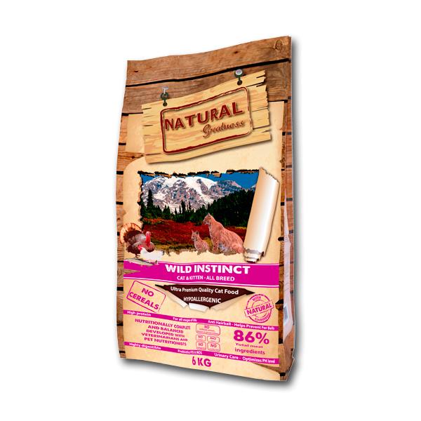 Natural Greatness Wild Instinct Cat & Kitten Ração Seca para Gato 2 kg