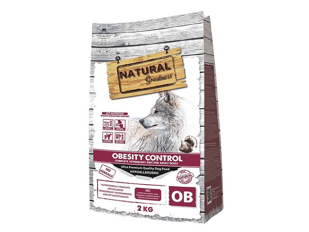 Natural Greatness Vet Dry Diet Dog Obesity Ração Seca para Cão 2 kg