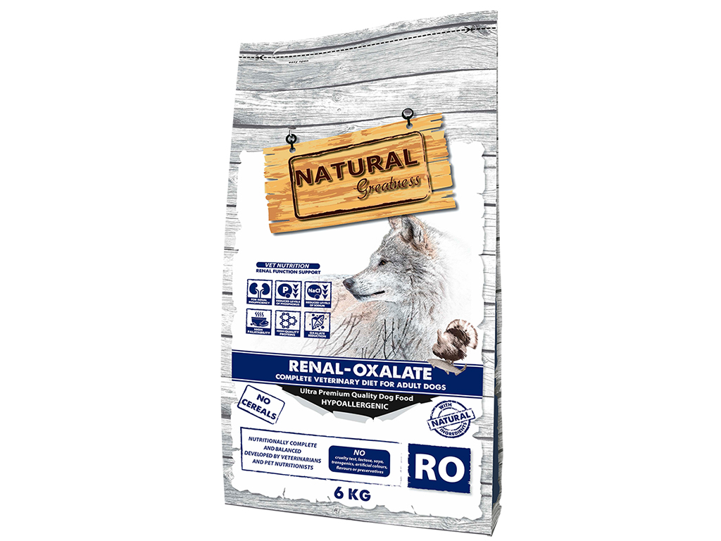 Natural Greatness Vet Dry Diet Dog Renal-Oxalate Ração Seca para Cão 6 kg