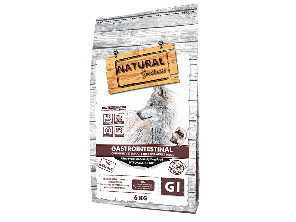 Natural Greatness Vet Dry Diet Dog Gastrointestinal Ração Seca para Cão 6 kg