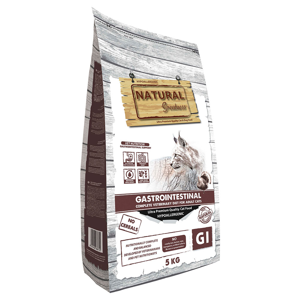 Natural Greatness Vet Dry Diet Cat Gastrointestinal Ração Seca para Gato 5 kg