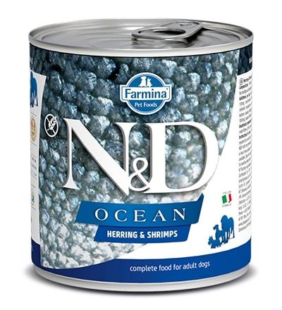 N&D Ocean Dog Herring&Shrimp Adult Alimento Húmido para Cão 285 g
