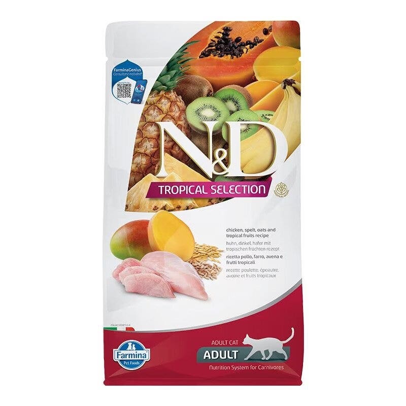 N&D Tropical Selection Cat Chicken Ração Seca para Gato 1,5 kg