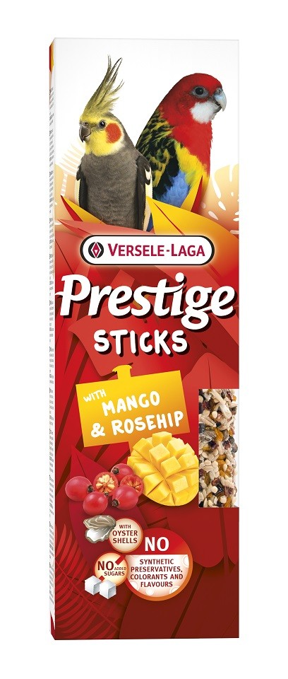 Sticks Big Parakeets with Mango & Rosehip — 2 un. Alimento para Aves 140 g