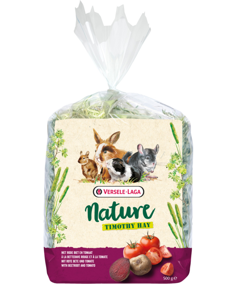 Nature Timothy Hay Beetroot & Tomato Feno para Roedores 500 g