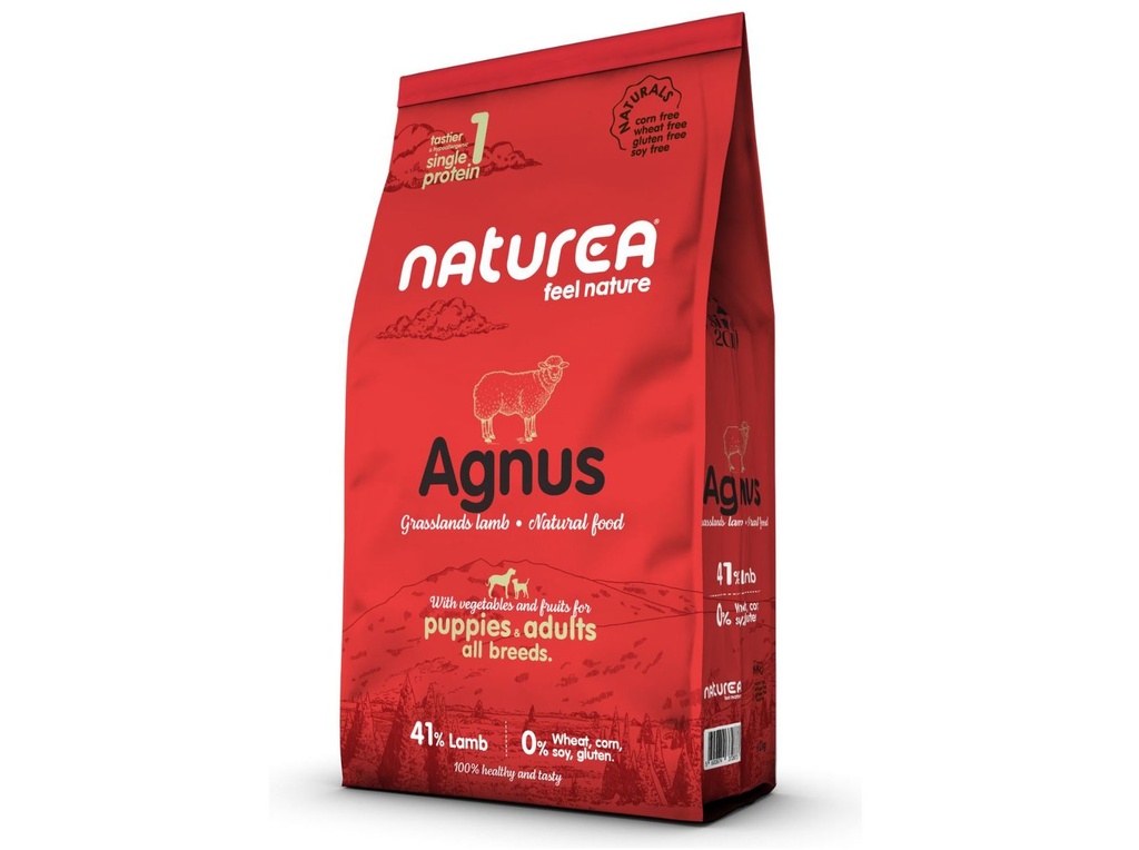 Naturals Agnus Grasslands Lamb Ração Seca para Cão 2 kg