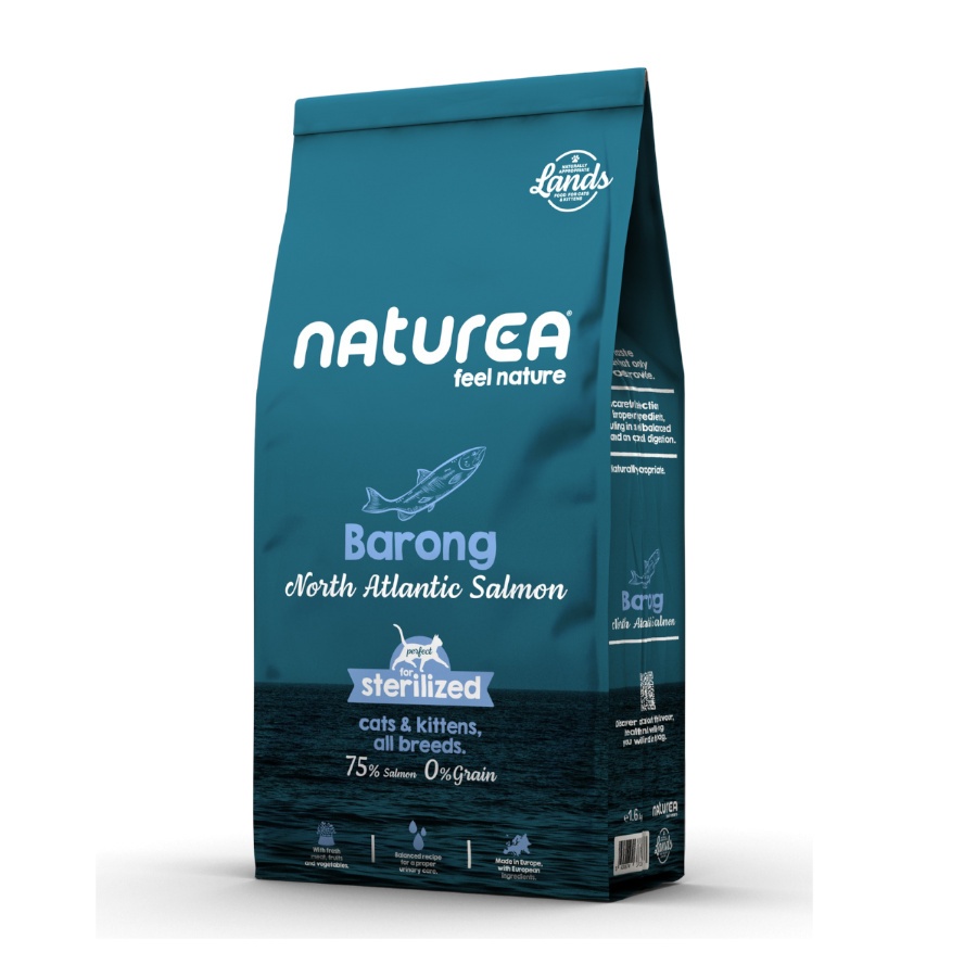 Lands Barong North Seas Salmon Ração Seca para Gato 350 g