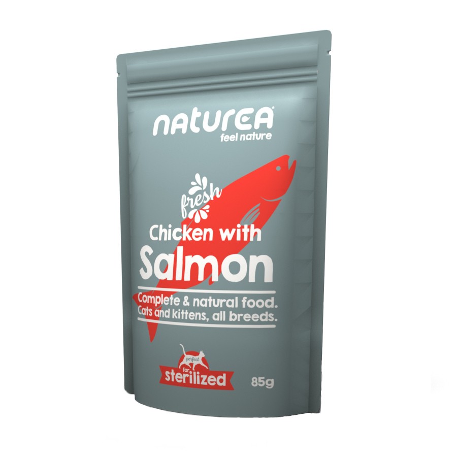 Naturea Wetfood Cat & Kitten Chicken With Salmon Ração Seca para Gato 85 g
