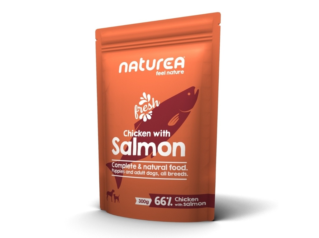 Naturea Wetfood Dog Chicken & Salmon Alimento Húmido para Cão 300 g