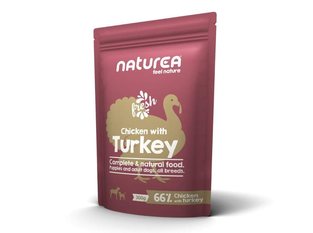 Naturea Wetfood Dog Chicken & Turkey Alimento Húmido para Cão 300 g