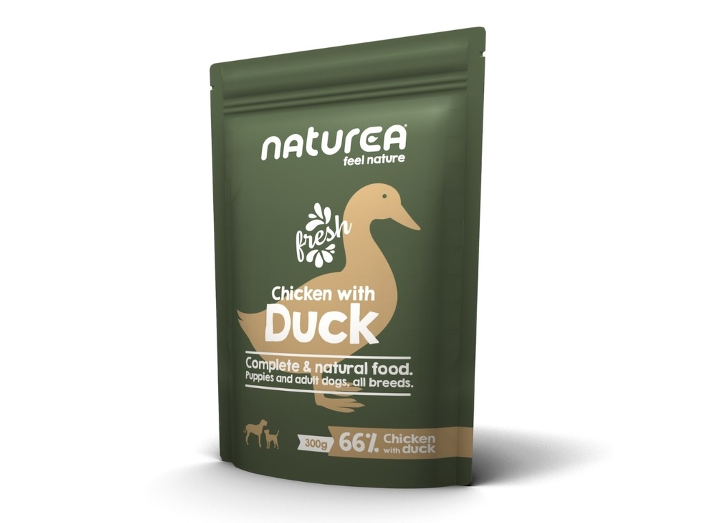 Naturea Alimento Húmido sem Cereais para Cão com Frango e Pato 300 g