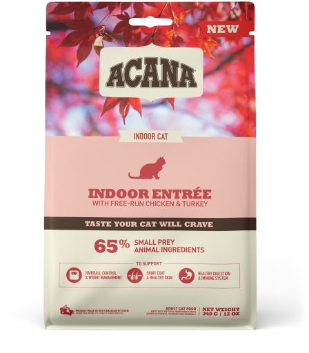 ACANA Indoor Entrée Ração Seca para Gato Adulto 340 g
