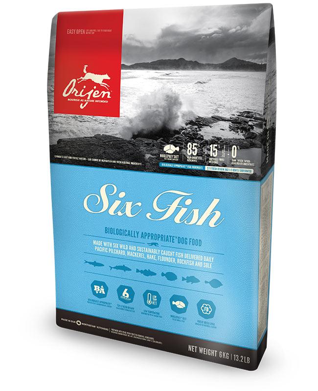 ORIJEN 6 Fish Ração Seca para Cão 2 kg