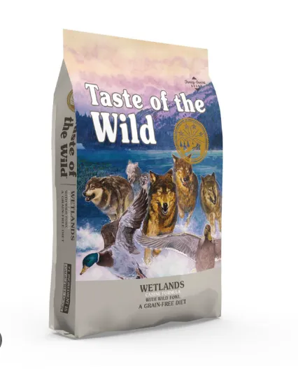 Taste of the Wild Wetlands Wild Fowl Pato Ração Seca para Cão 5,6 kg