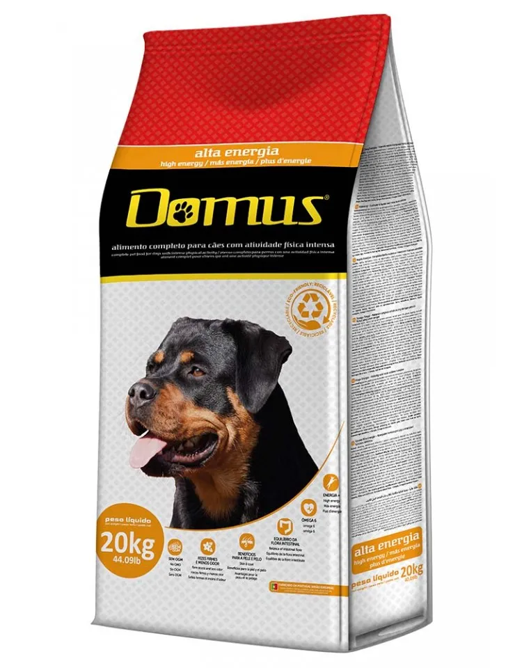 Domus Cão Alta Energia Ração Seca 20 kg
