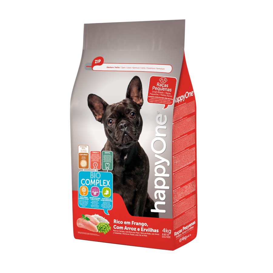 HappyOne Cão Raças Pequenas Ração Seca 4 kg