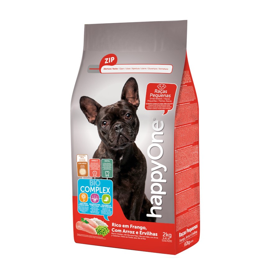 HappyOne Cão Raças Pequenas Ração Seca 2 kg
