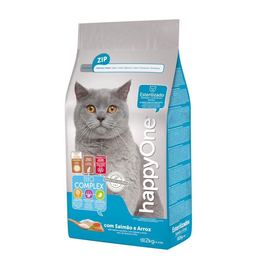 HappyOne Gato Esterilizado Ração Seca 2 kg