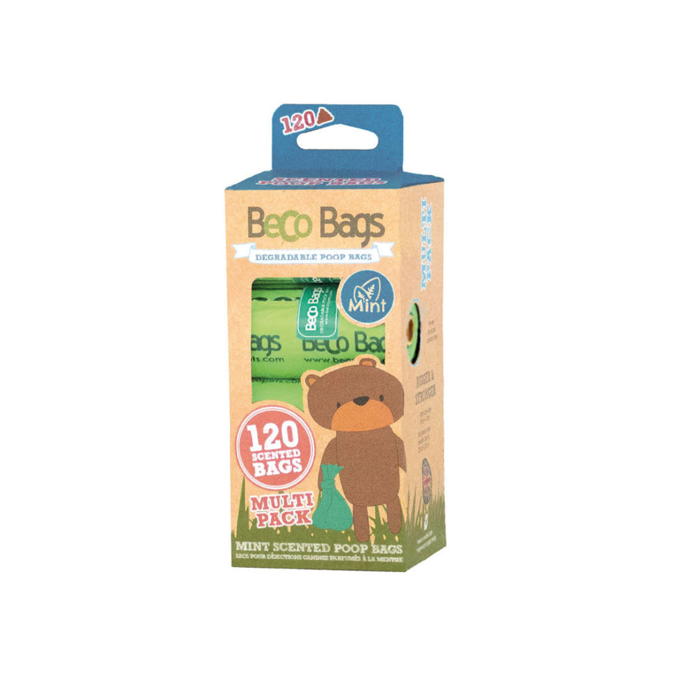 Beco 100% Rec. Menta 8 Rolos x 15 Bolsas para Cão