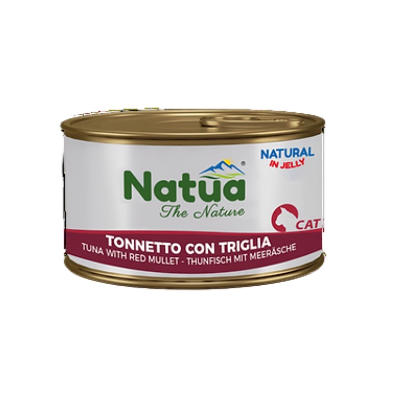 Natua Gato Lata Gel. Atum & Salmonete Alimento Húmido 85 g