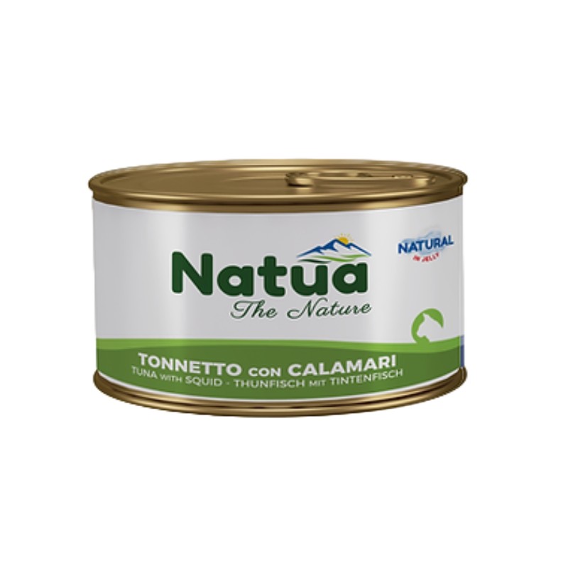 Natua Gato Lata Gel. Atum &Lula Alimento Húmido 85 g